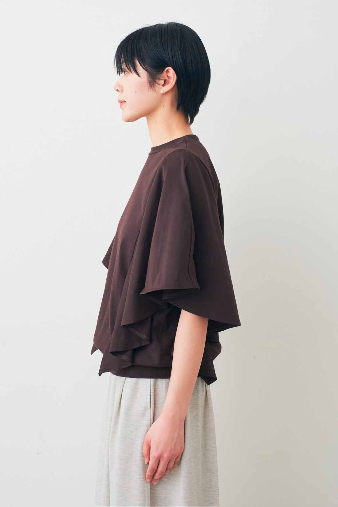 IEDIT|IEDIT[イディット]　接触冷感・吸汗速乾・抗菌防臭！ Ohcool（R）Ⅱplus素材のフリルトップスの会
