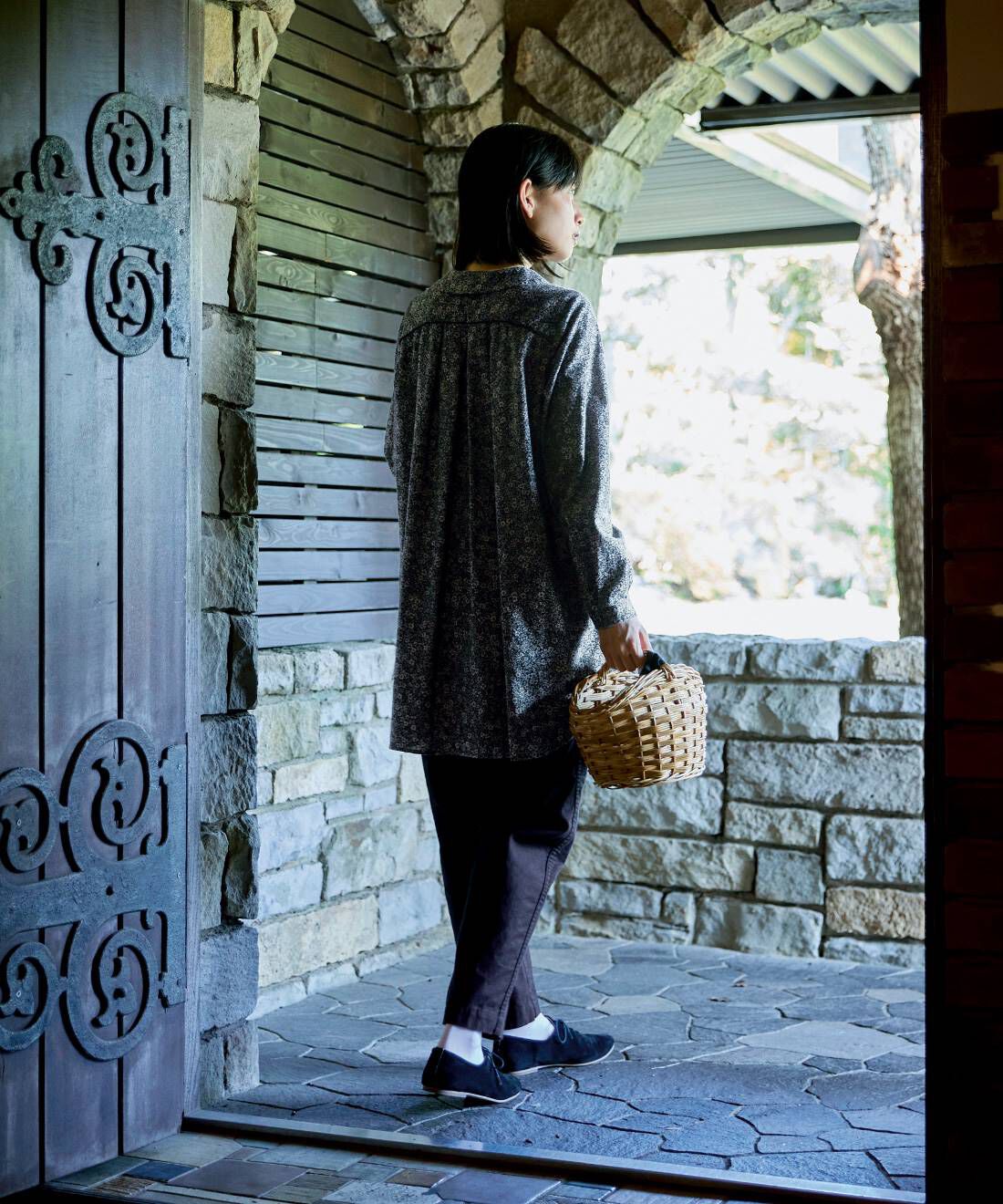 Sunny clouds|サニークラウズ　ゆるすぎ起毛チノンス〈レディース〉黒