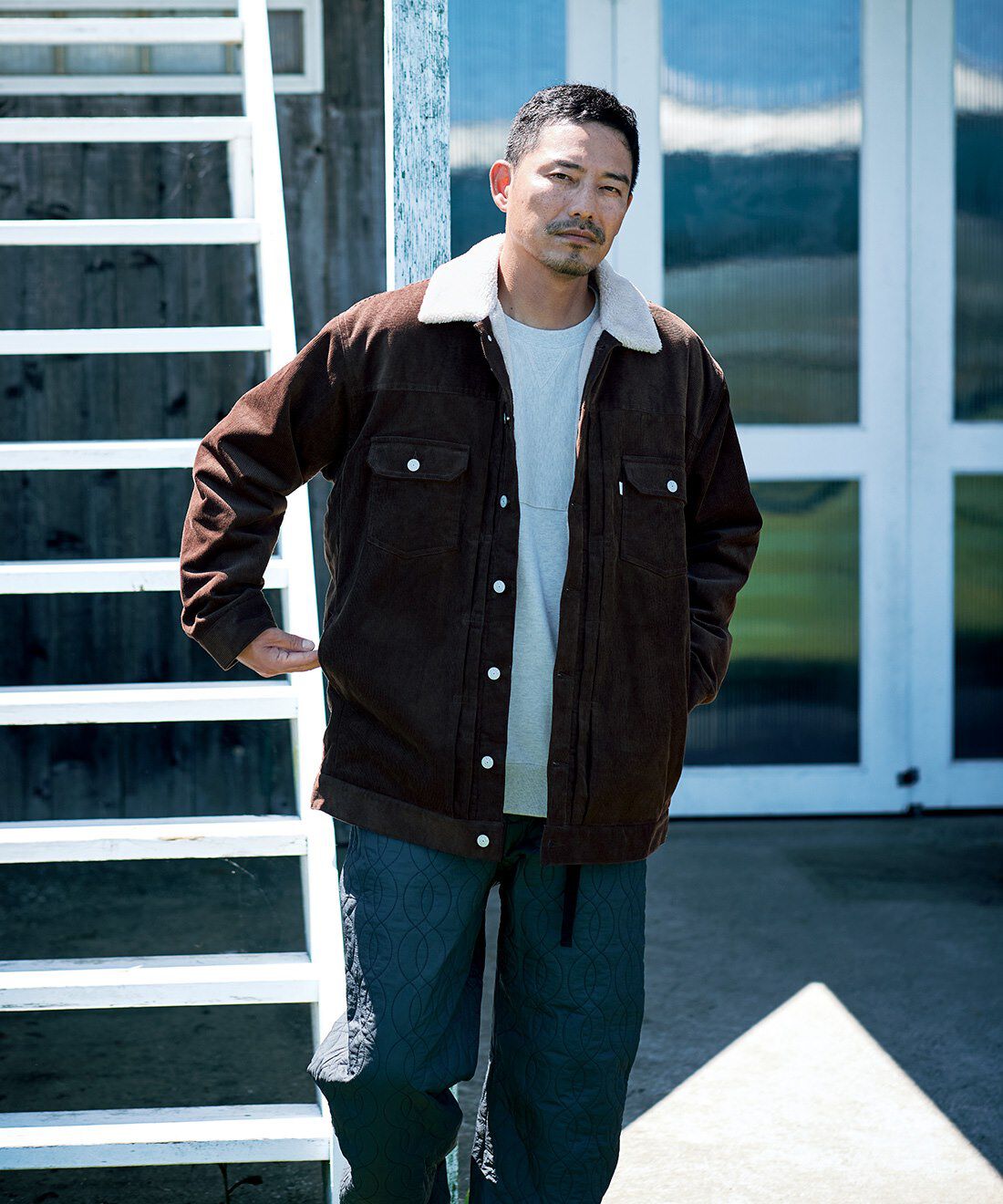 Sunny clouds|サニークラウズ　裏ボアコール天ジャンコート〈メンズ〉