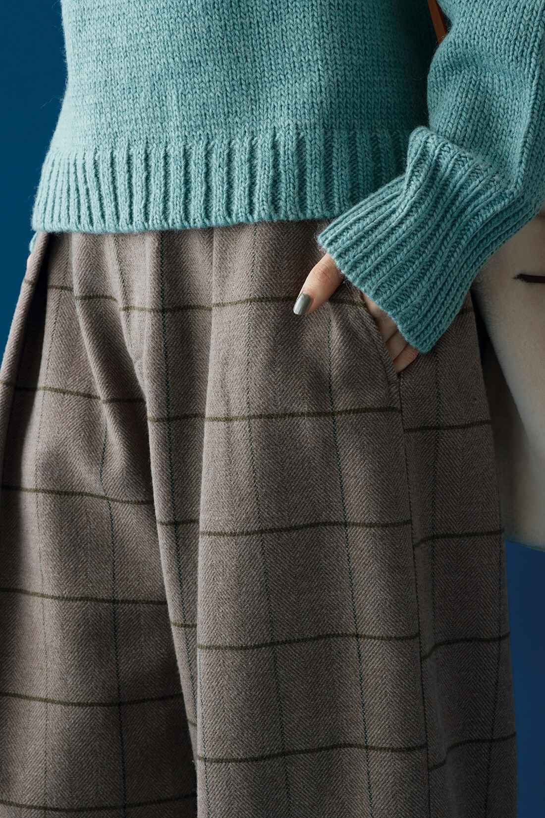 Sunny clouds|サニークラウズ ブランケットで作ったチェックパンツ〈レディース〉