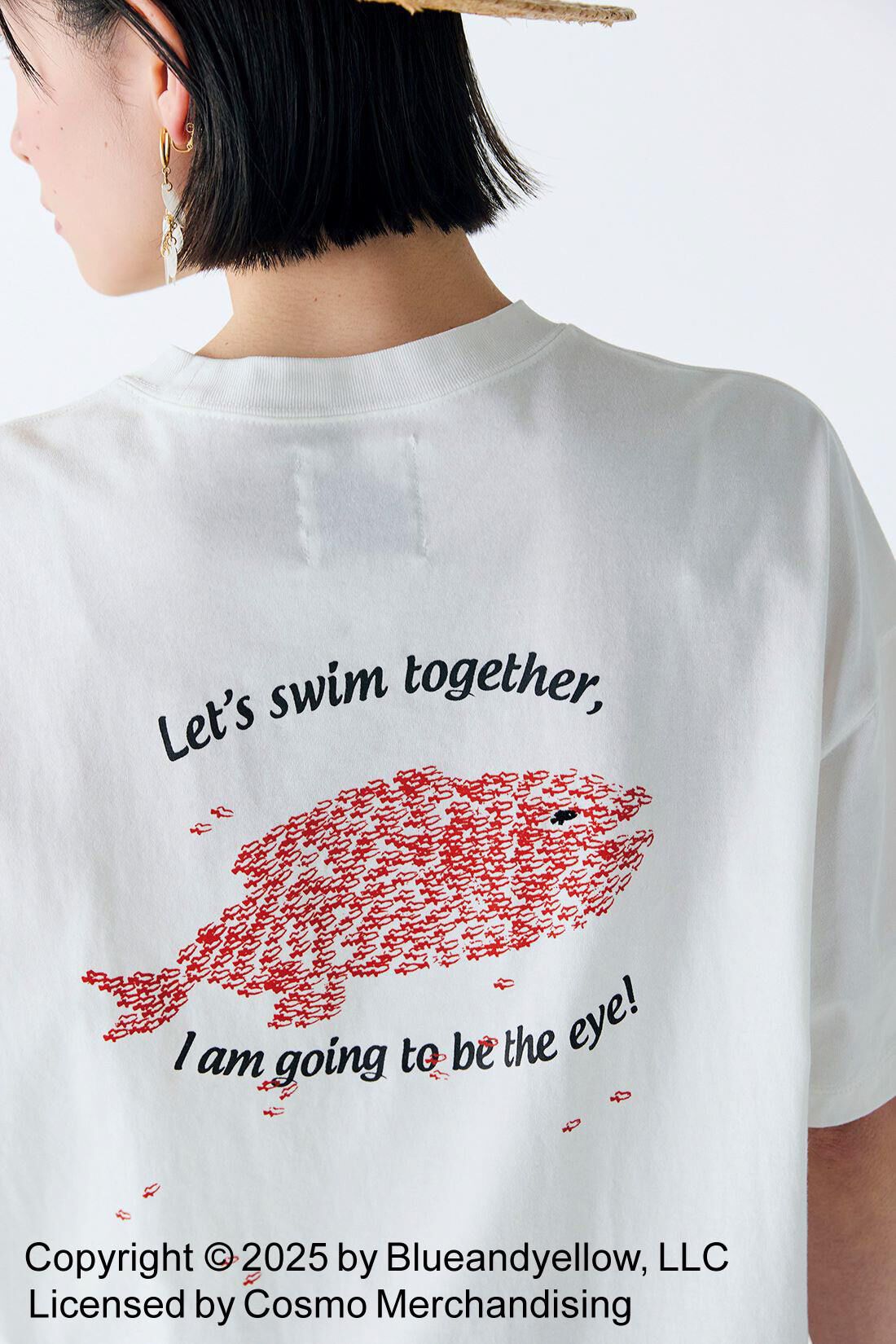 Sunny clouds|サニークラウズ　feat. Swimmy 　スイミーTシャツ〈レディース〉白