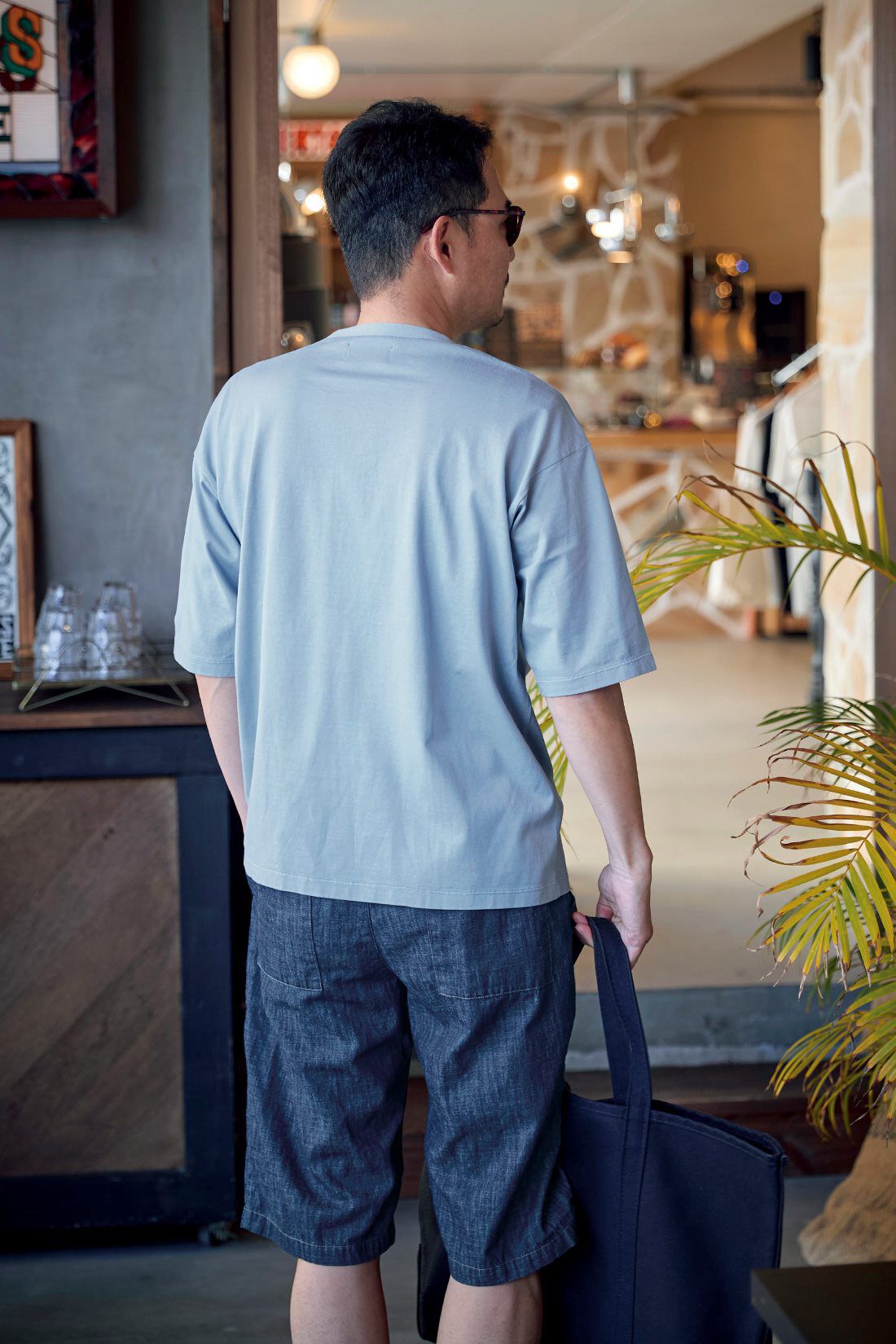 Sunny clouds|サニークラウズ　ビューティフルデイTシャツの会〈メンズ〉|身長184cm/トップスLサイズ/ボトムスLサイズ