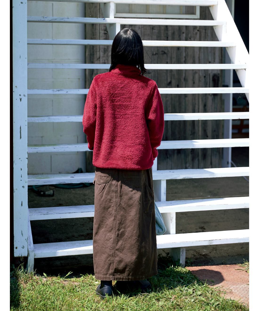 Sunny clouds|サニークラウズ　キャンバス天スカート〈レディース〉茶