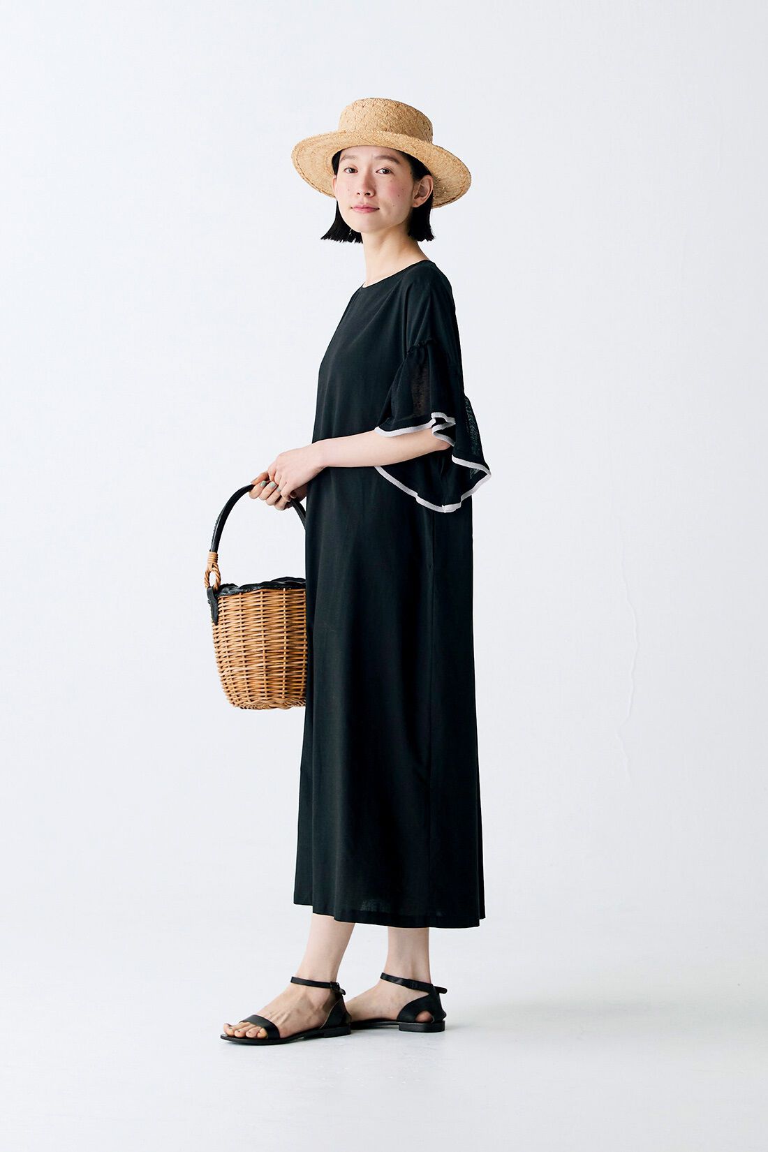 Sunny clouds|サニークラウズ　黒いデメキンワンピース〈レディース〉|身長162cm/ワンピースMサイズ