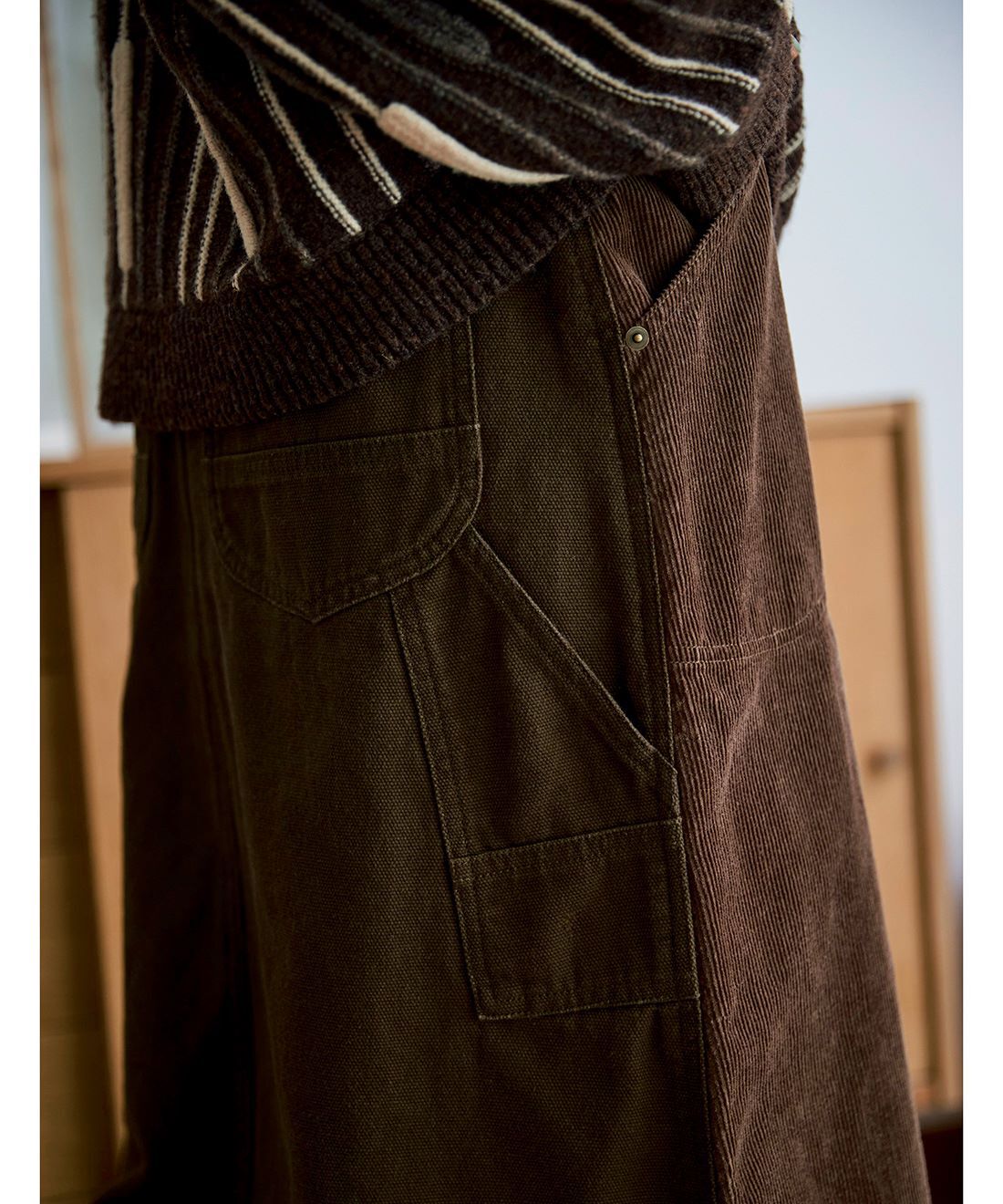 Sunny clouds|サニークラウズ　キャンバス天スカート〈レディース〉茶