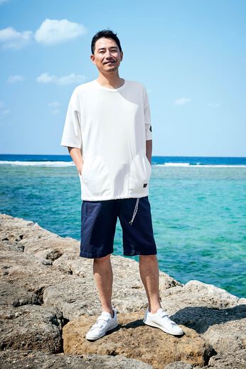 Sunny clouds | サニークラウズワッペンＴシャツ〈メンズ〉白
