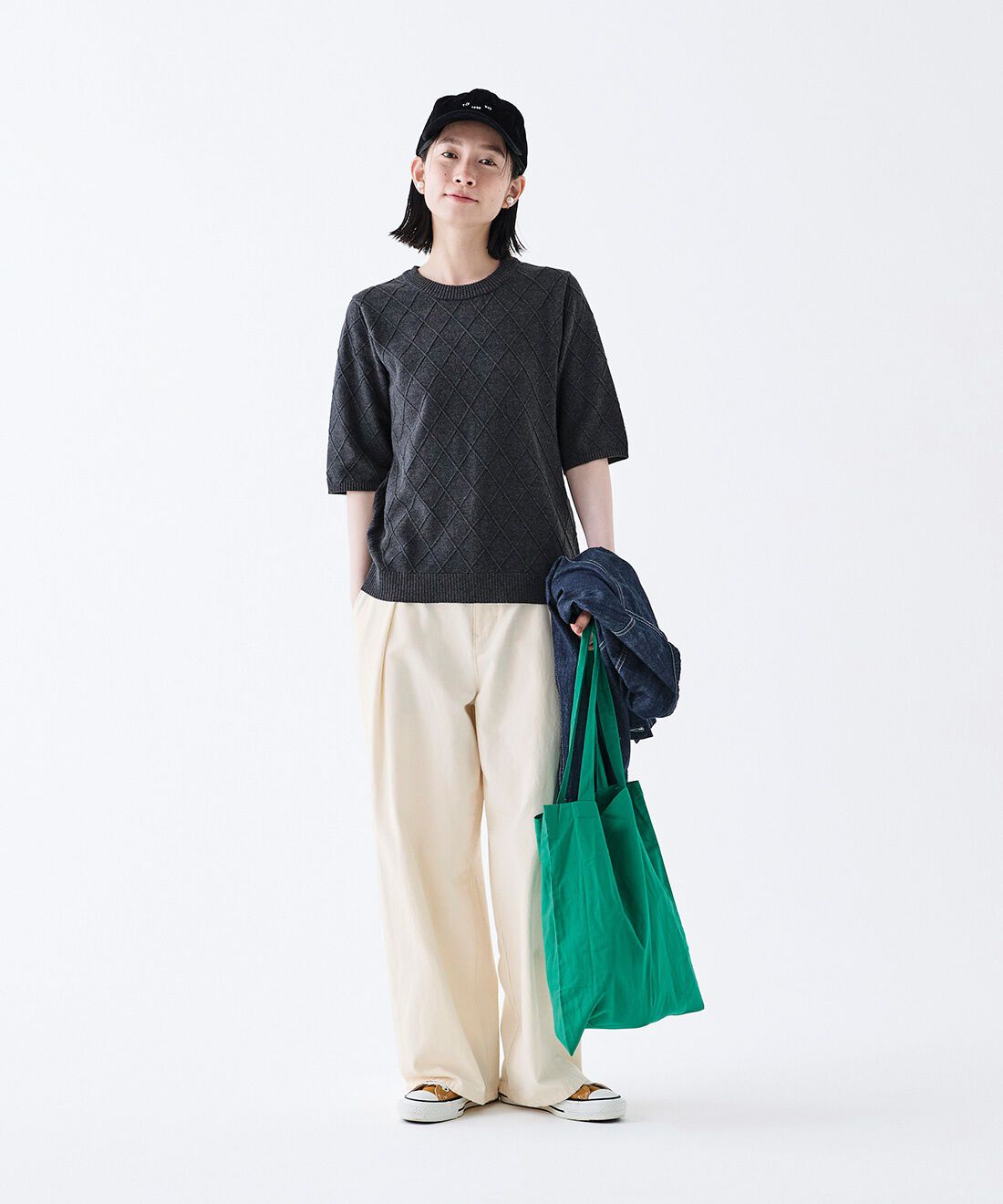 Sunny clouds|【初回お試しキャンペーン】サニークラウズ　格子模様のニットTシャツの会＜レディース＞