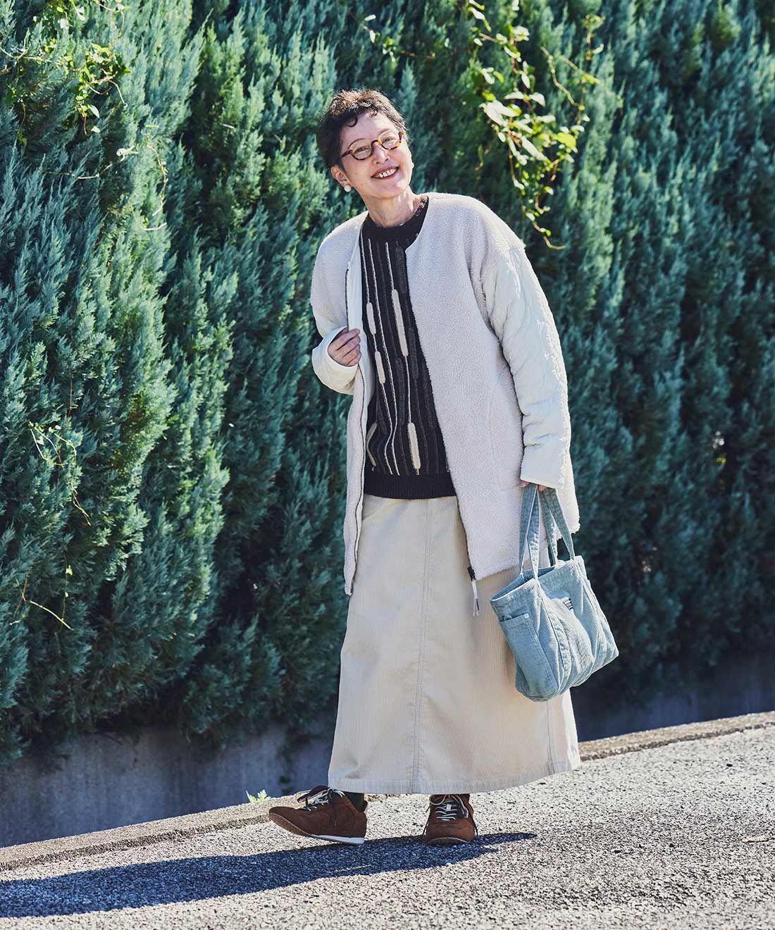 Sunny clouds［サニークラウズ］|サニークラウズ　ボアとキルトのリバーシブルコート＜レディース＞