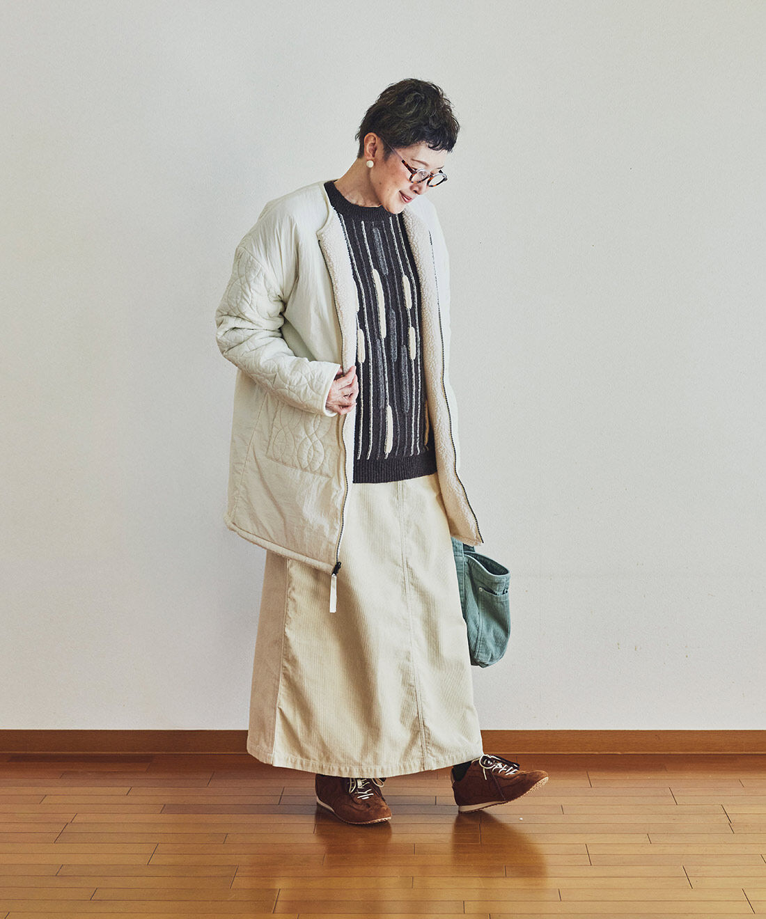 Sunny clouds［サニークラウズ］|サニークラウズ　ボアとキルトのリバーシブルコート＜レディース＞