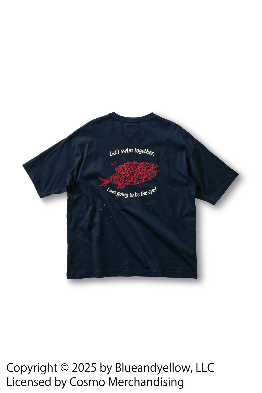 Sunny clouds|サニークラウズ　feat. Swimmy 　スイミーTシャツ〈メンズ〉紺