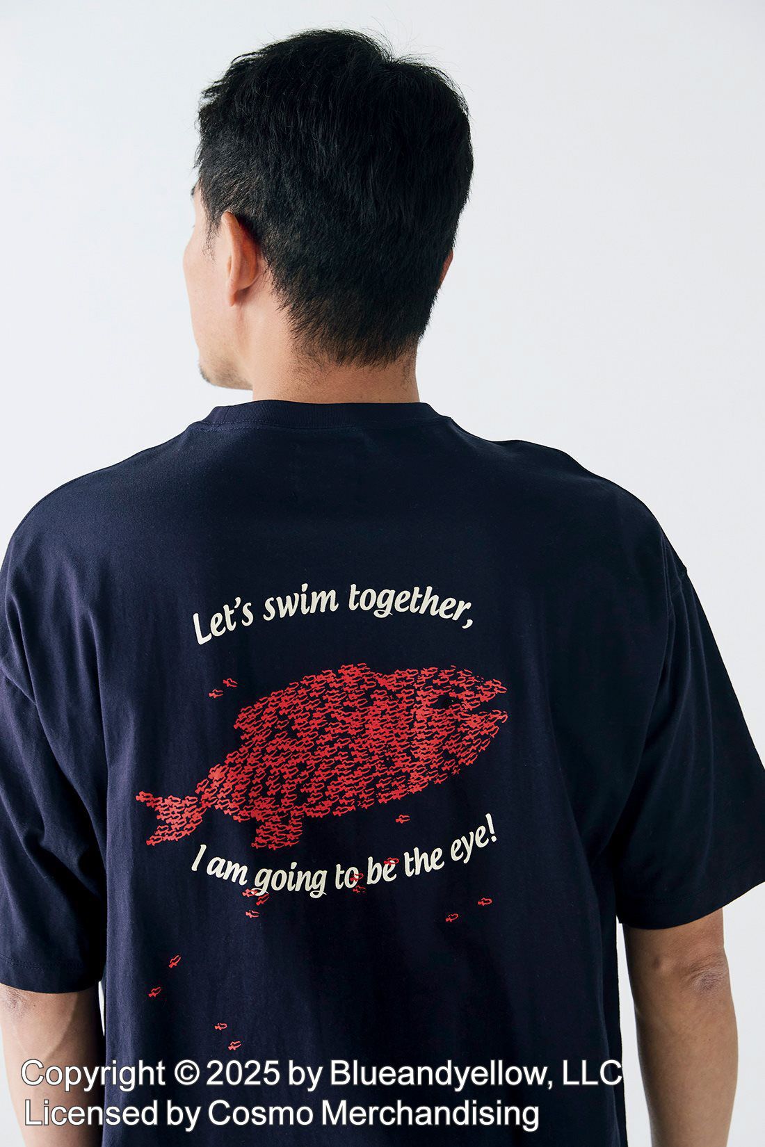 Sunny clouds|サニークラウズ　feat. Swimmy 　スイミーTシャツ〈メンズ〉紺