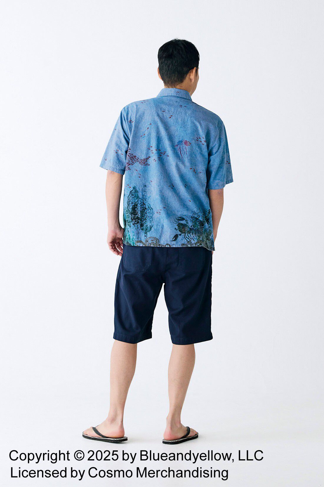 Sunny clouds|サニークラウズ　カルゼで作ったハーフパンツ〈メンズ〉|身長184cm/トップスLサイズ/ボトムスLサイズ