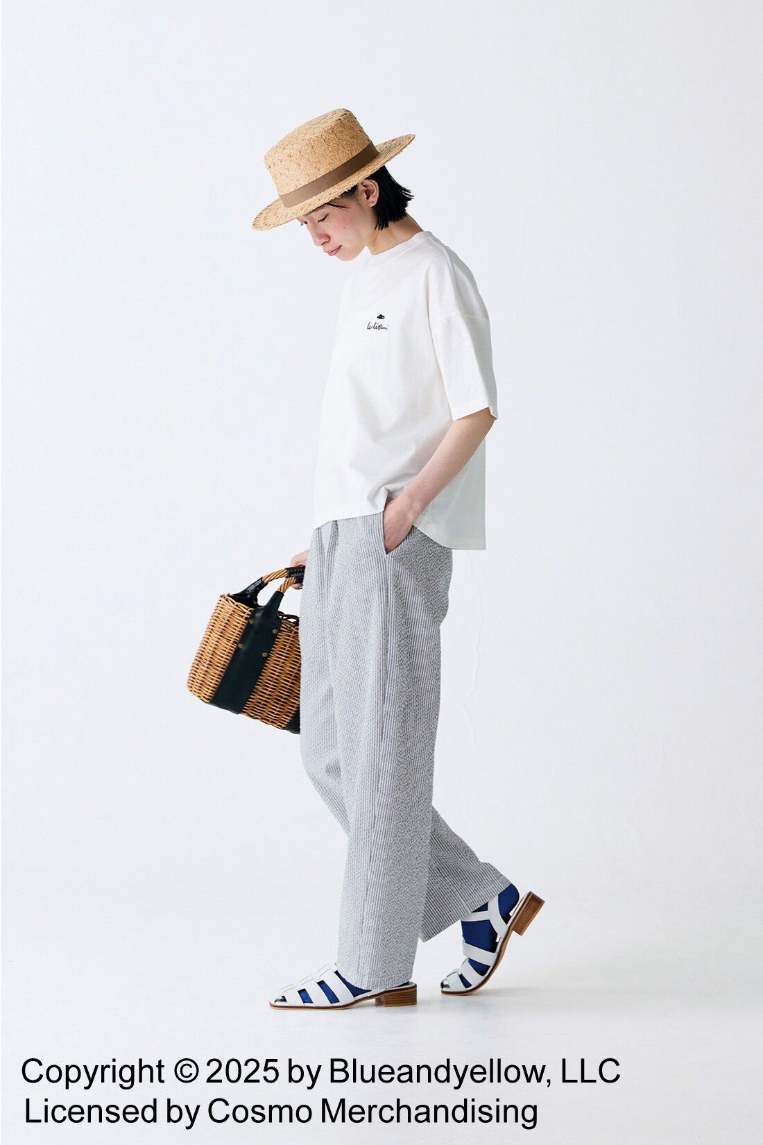 Sunny clouds|サニークラウズ　feat. Swimmy 　スイミーTシャツ〈レディース〉白