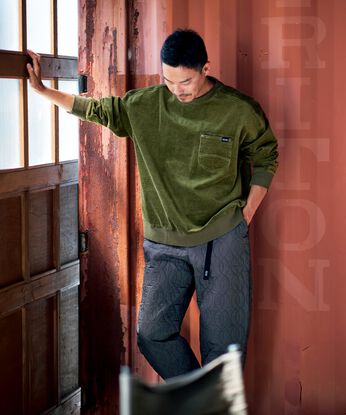 Sunny clouds | サニークラウズ寝袋キルトパンツ〈メンズ〉