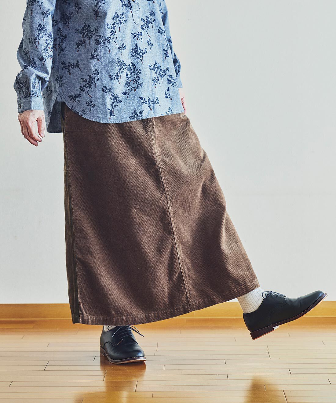 Sunny clouds［サニークラウズ］|サニークラウズ　キャンバス天スカート〈レディース〉茶