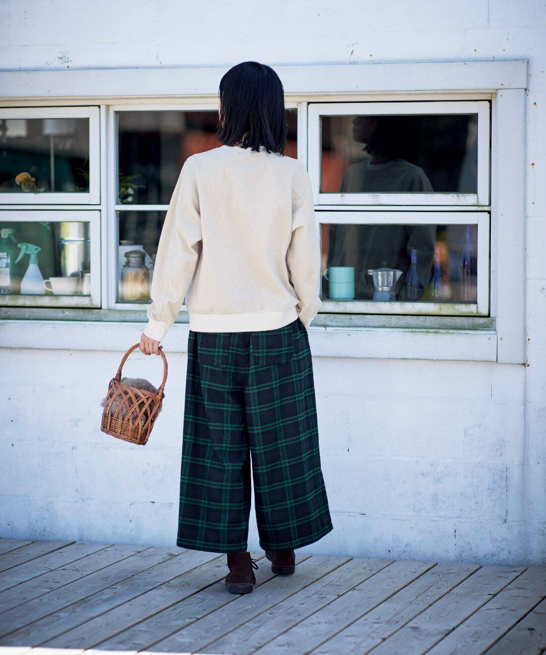 Sunny clouds|サニークラウズ　ストレッチコールのトレーナー〈レディース〉ホットミルク