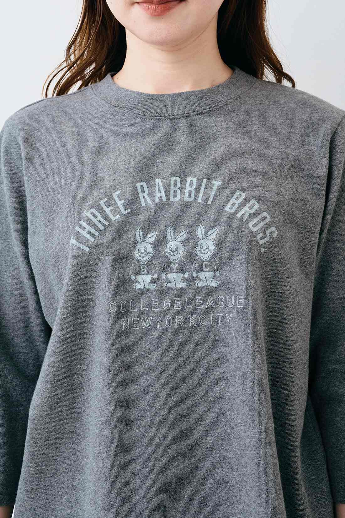 Sunny clouds|サニークラウズ　愉快な動物たちTシャツ〈レディース〉グレー