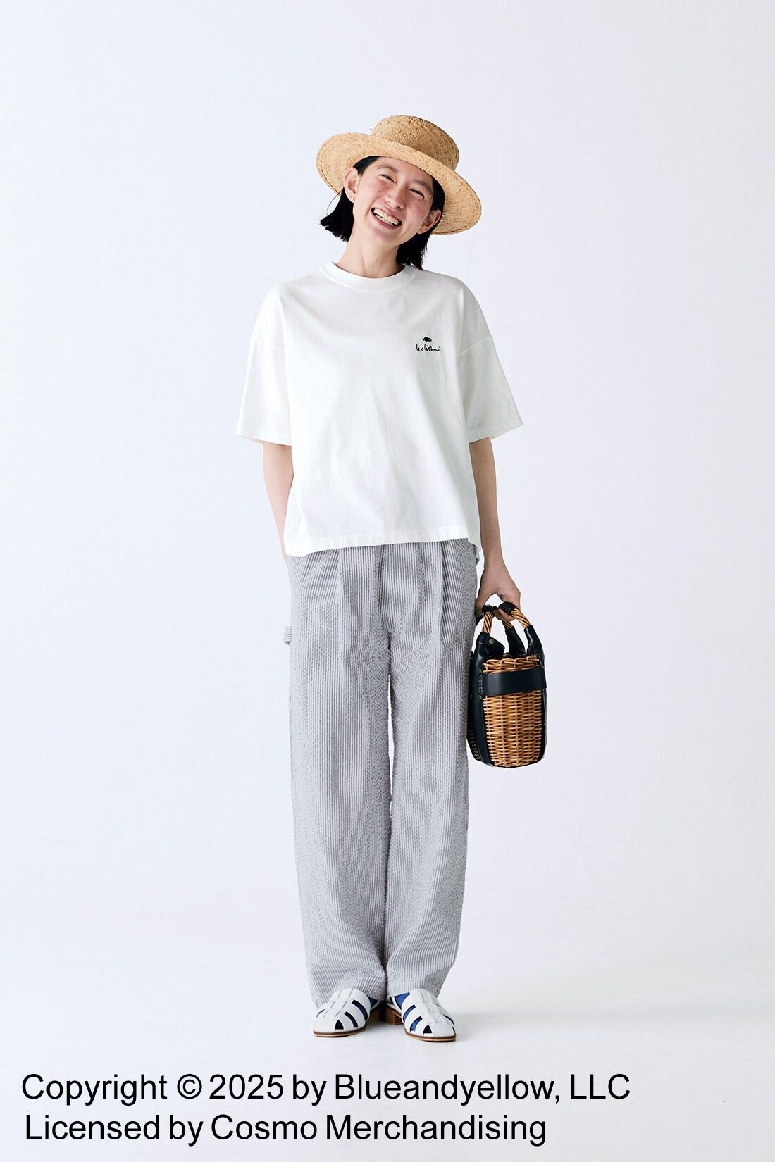 Sunny clouds|サニークラウズ　feat. Swimmy 　スイミーTシャツ〈レディース〉白