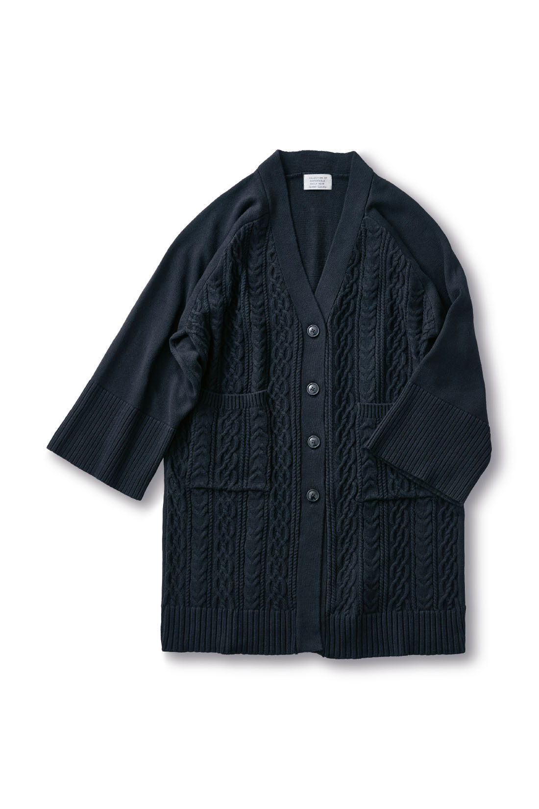 Sunny clouds|サニークラウズ 振袖カーディガン〈レディース〉黒