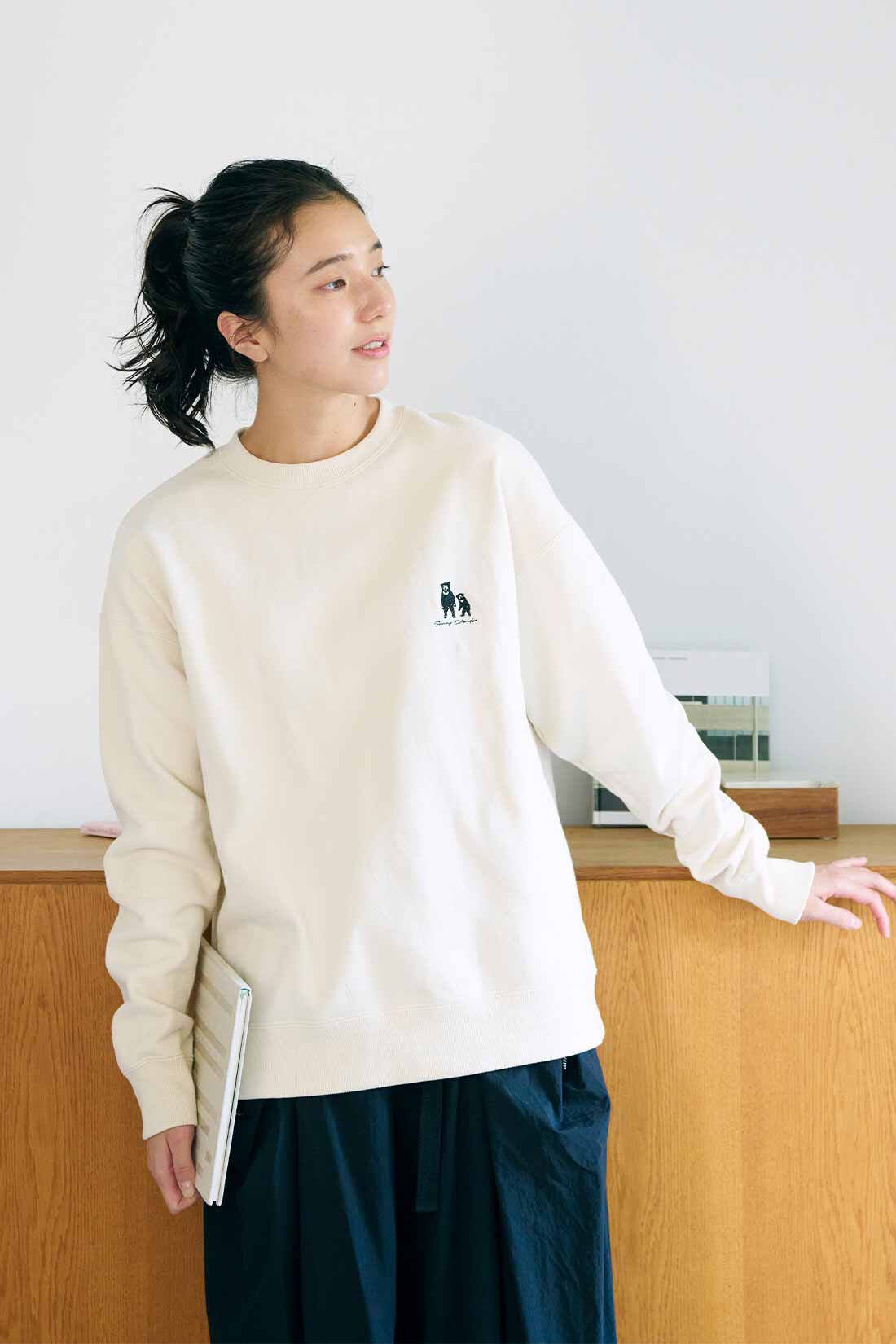 Sunny clouds|【11月分以降お届け】Sunny clouds マレーグマといっしょトレーナー〈レディース〉
