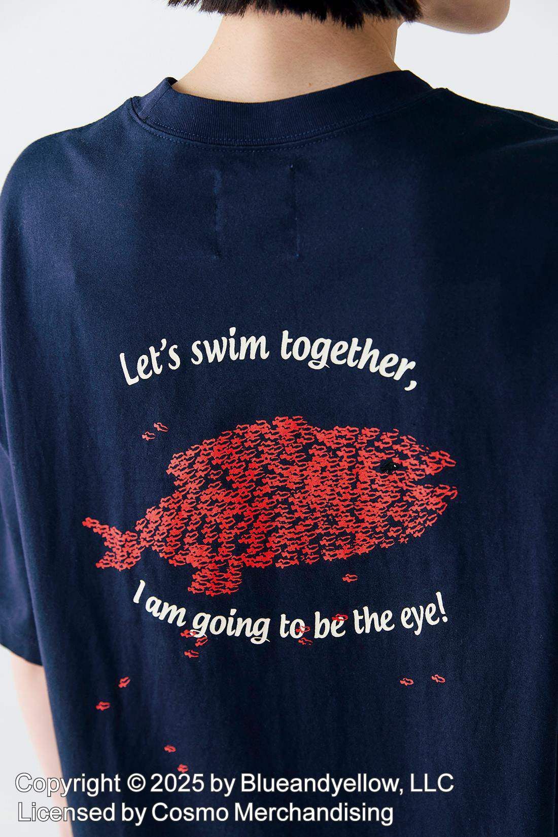 Sunny clouds|サニークラウズ　feat. Swimmy 　スイミーTシャツ〈レディース〉紺