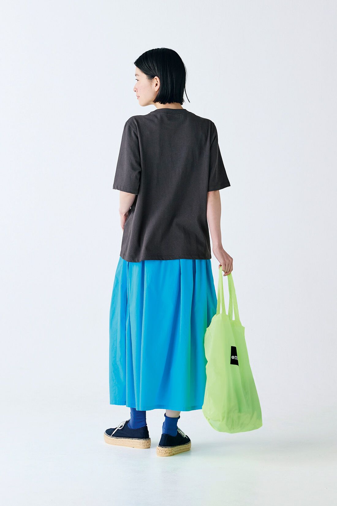 Sunny clouds|サニークラウズ　カラフルスカート〈レディース〉青|身長162cm/トップスMサイズ/ボトムスMサイズ