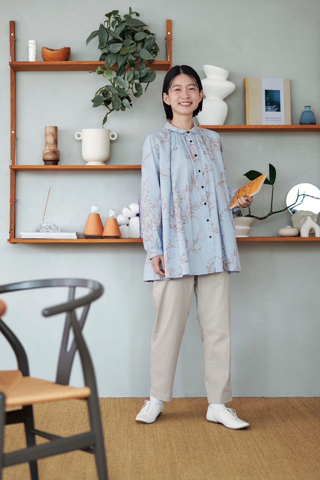 Sunny clouds|サニークラウズ　ゆるすぎチノンス〈レディース〉アイボリー