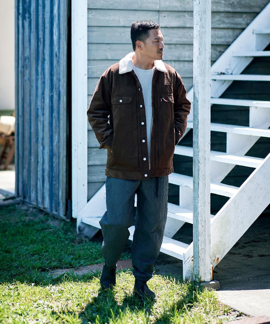 Sunny clouds|サニークラウズ　裏ボアコール天ジャンコート〈メンズ〉