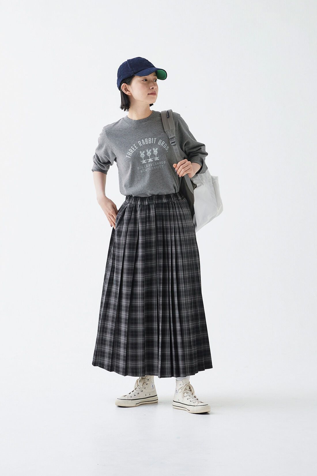 Sunny clouds|サニークラウズ　愉快な動物たちTシャツ〈レディース〉グレー