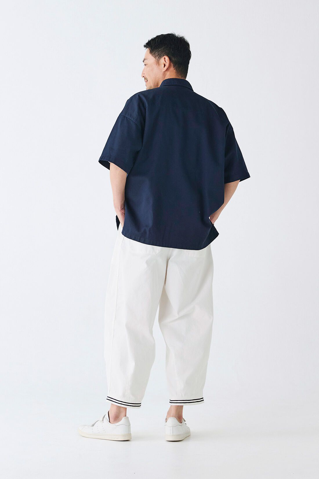 Sunny clouds|サニークラウズ　カルゼで作ったシャツ〈メンズ〉|身長184cm/トップスLサイズ/ボトムスLサイズ