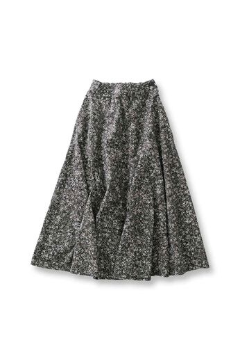 | サニークラウズ白と黒の花畑スカート〈レディース〉