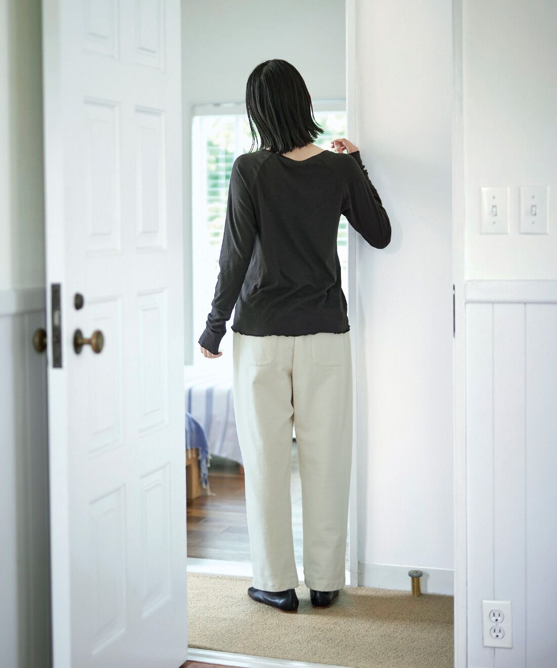 Sunny clouds|サニークラウズしっかり者裏毛パンツ〈レディース〉のコーディネート