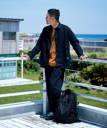 Sunny clouds | サニークラウズ黒カルゼのワークパンツ〈メンズ〉