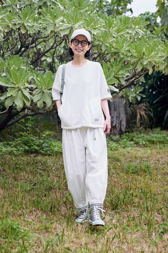 Sunny clouds | サニークラウズワッペンＴシャツ〈レディース〉白