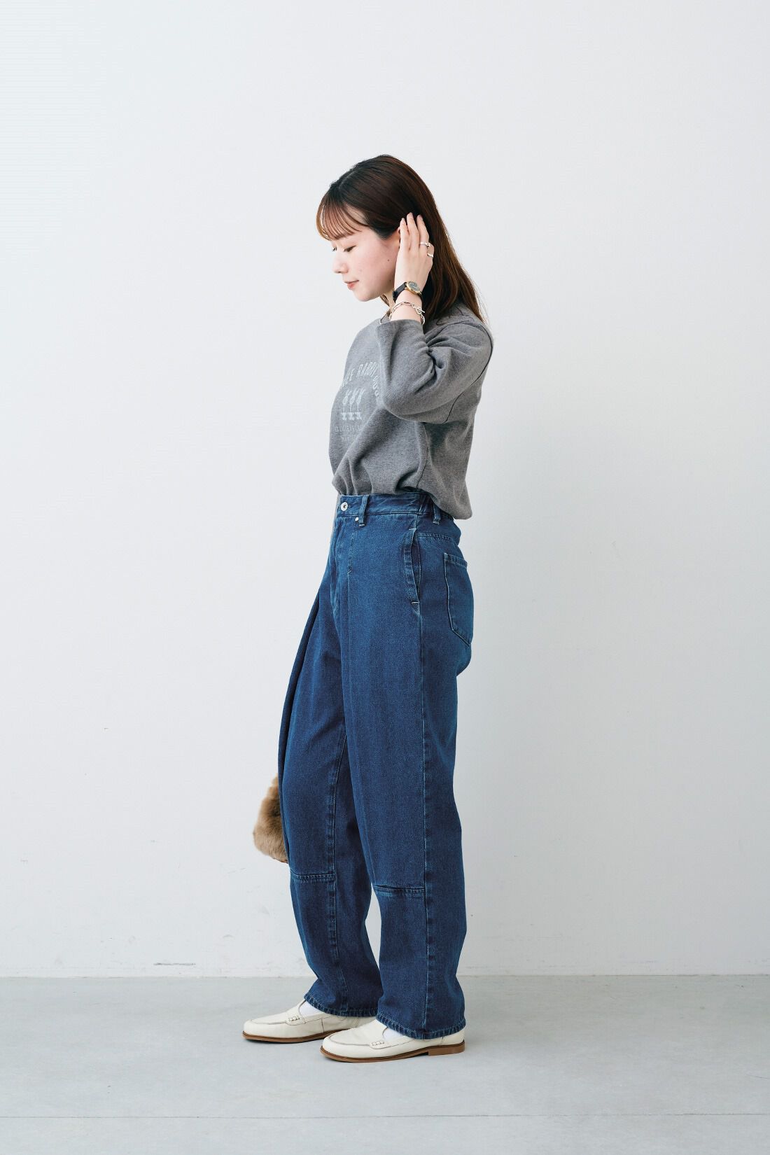 Sunny clouds|サニークラウズ　愉快な動物たちTシャツ〈レディース〉グレー