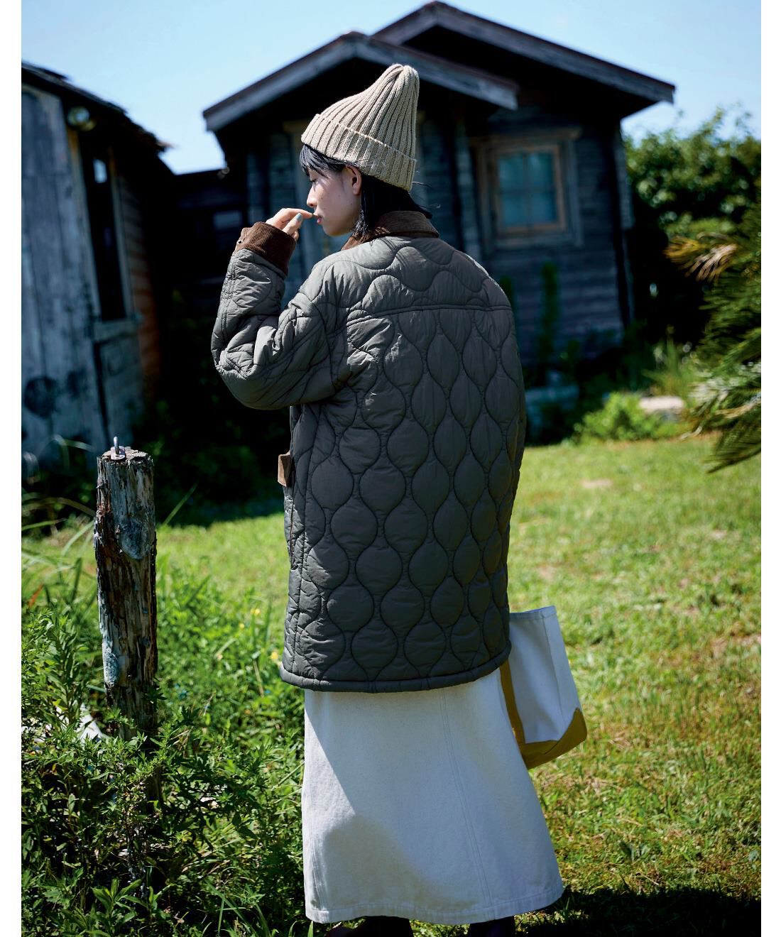 Sunny clouds|サニークラウズ　キャンバス天スカート〈レディース〉アイボリー