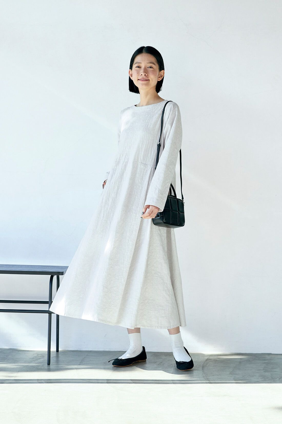 Sunny clouds|サニークラウズ ジャカード模様の白魔女ワンピース〈レディース〉