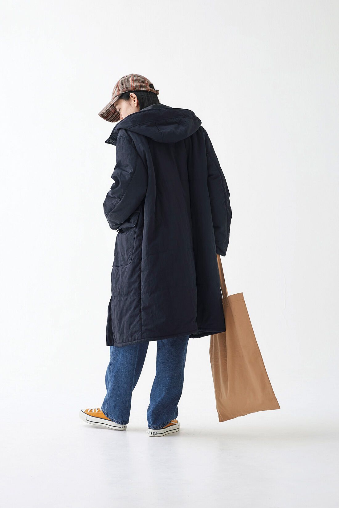 Sunny clouds［サニークラウズ］|サニークラウズ フィッシャーマンズコート〈レディース〉|モデル身長162cm/着用サイズM