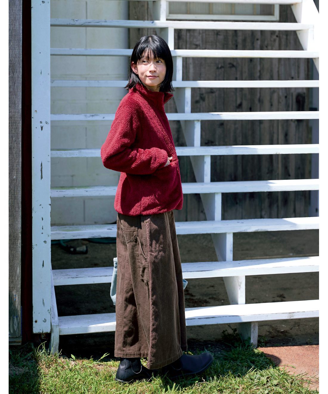 Sunny clouds|サニークラウズ　キャンバス天スカート〈レディース〉茶