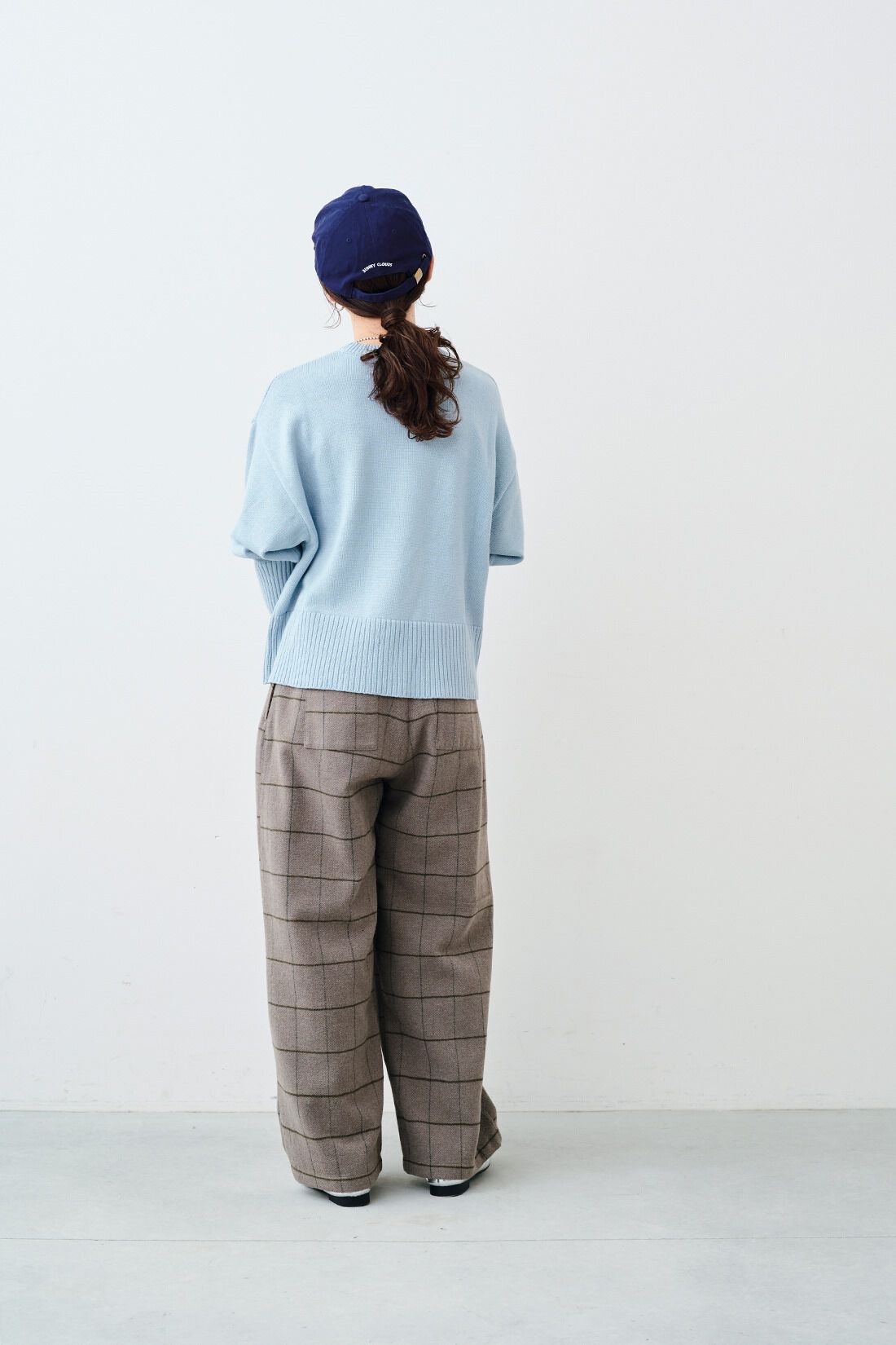 Sunny clouds|サニークラウズ ブランケットで作ったチェックパンツ〈レディース〉