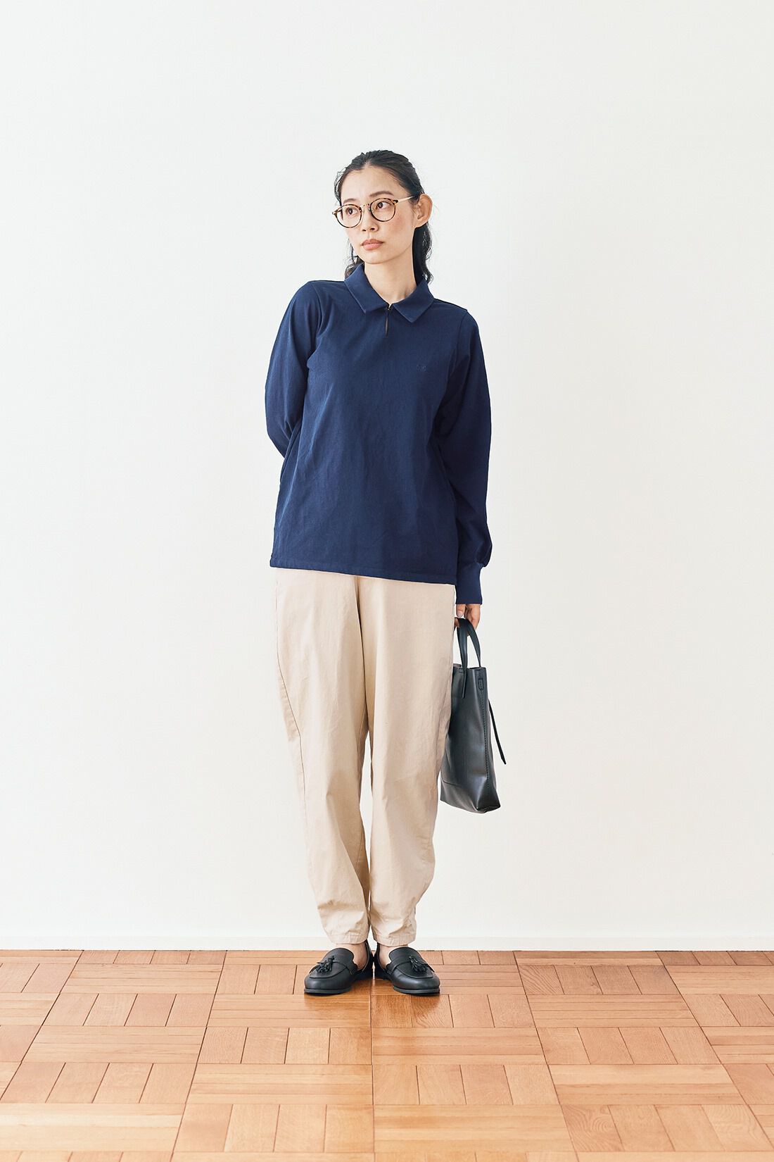 and myera|and myera 長袖ポロTトップスの会