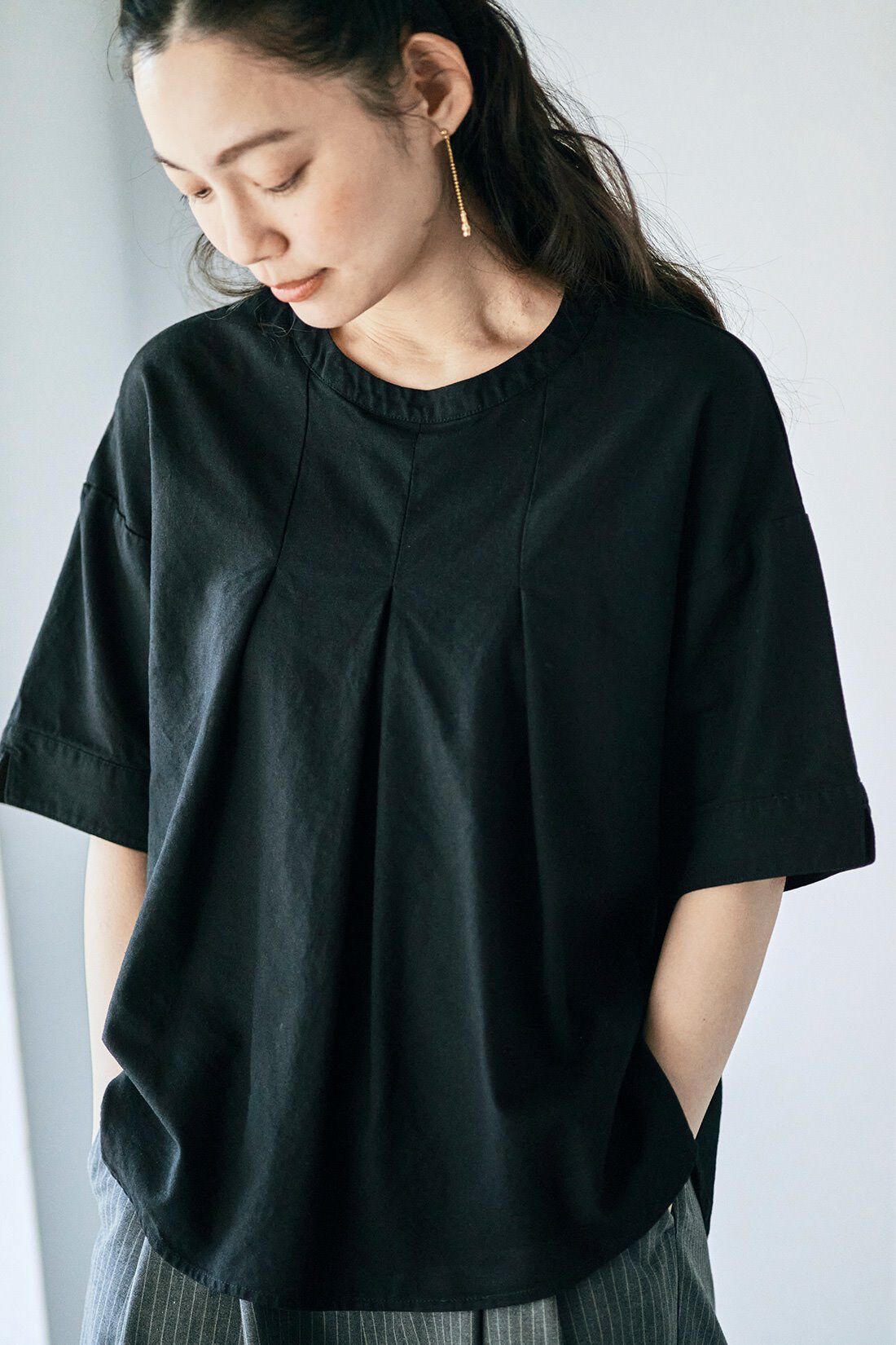 and myera［アンドマイラ］|and myera 布はくのTトップスの会