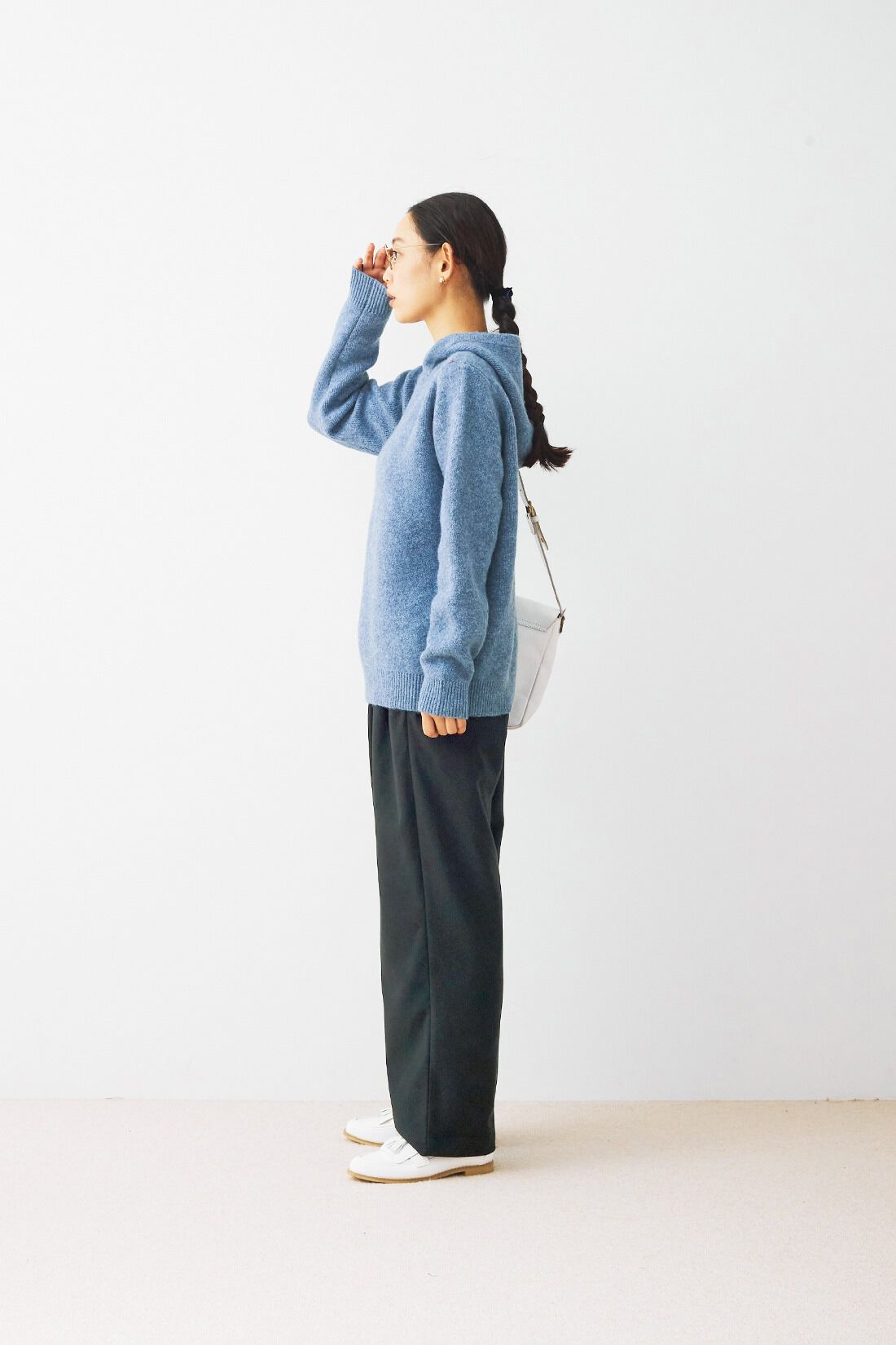 and myera|and myera 斜めタックパンツ