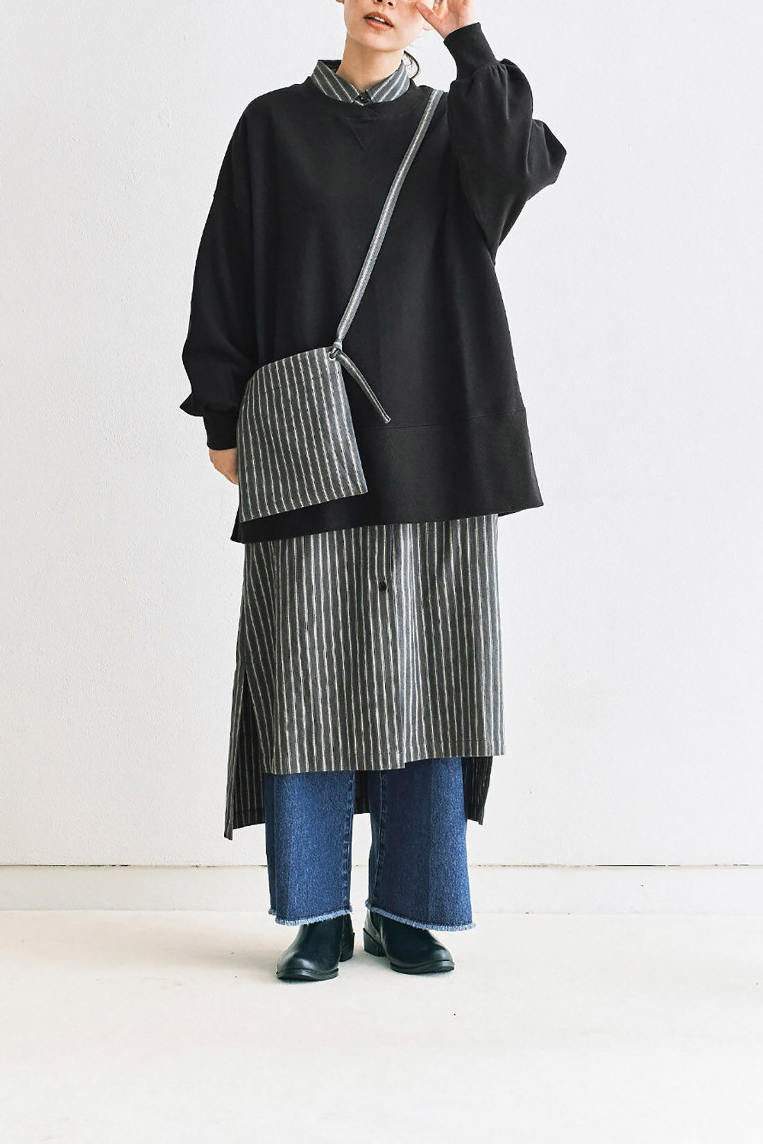 and myera|ａｎｄ　ｍｙｅｒａ　サコッシュ付きワンピース