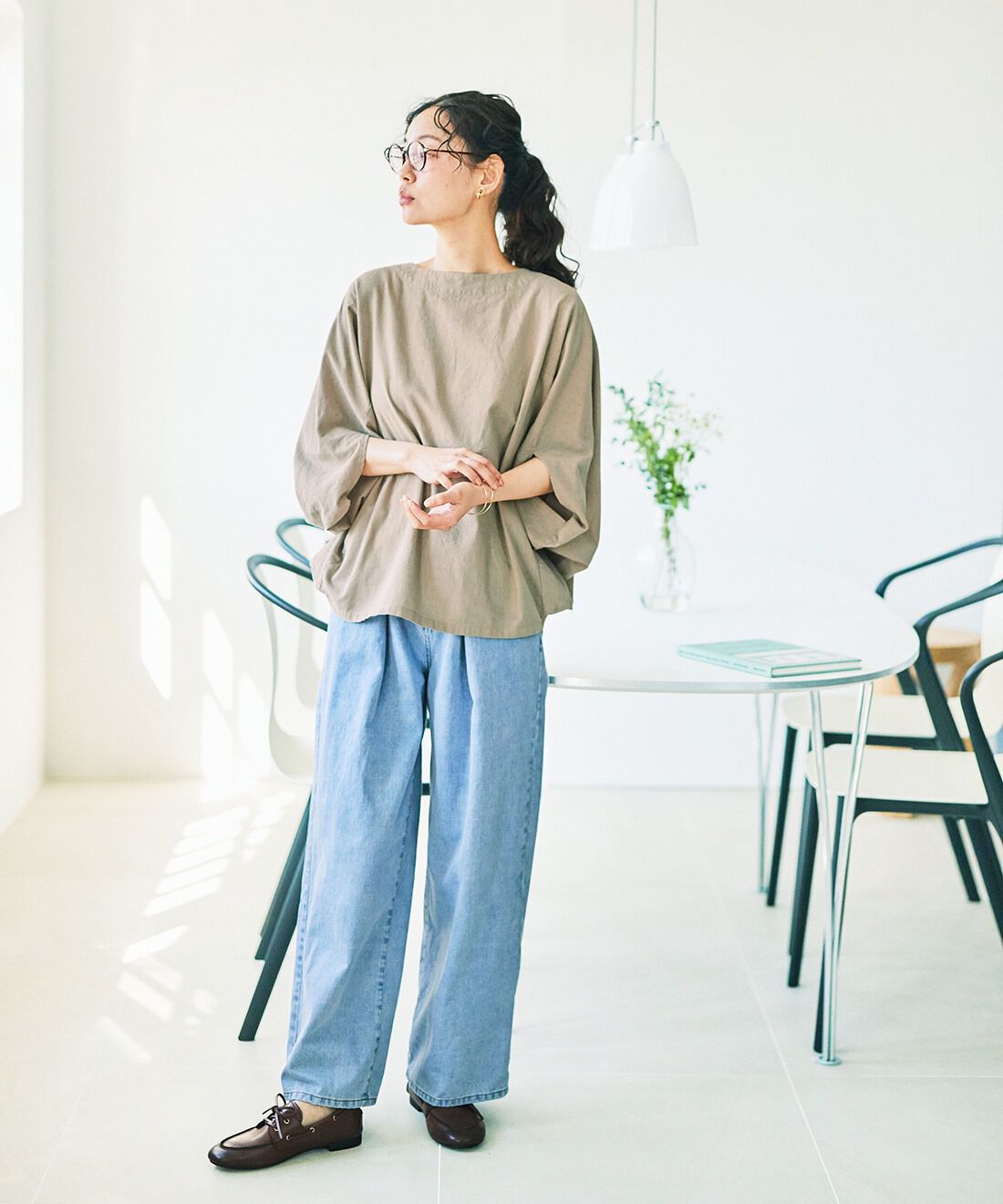 and myera|and myera アイスブルージーンズ