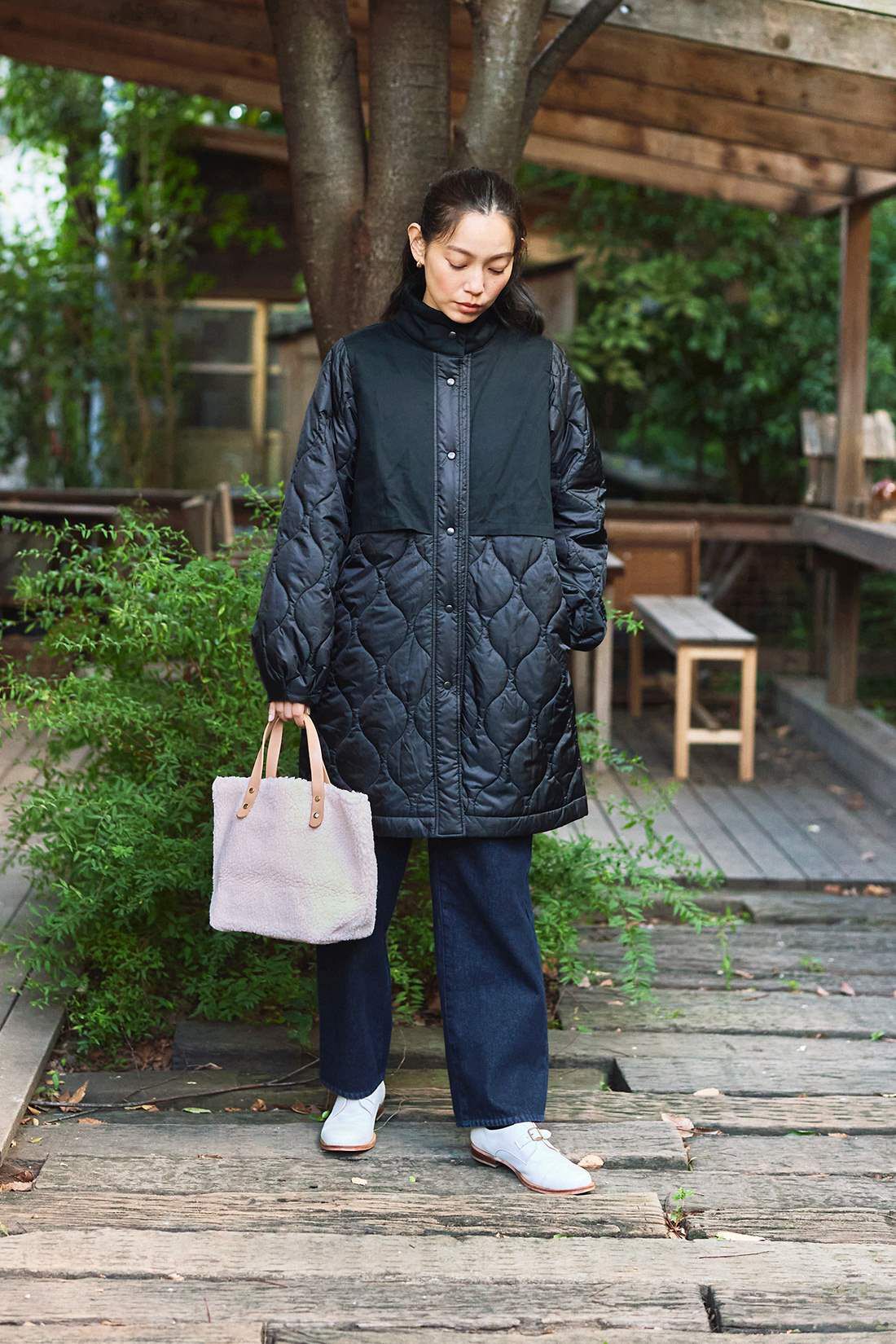 and myera［アンドマイラ］|and myera 裏がフリースのマリンジーンズ
