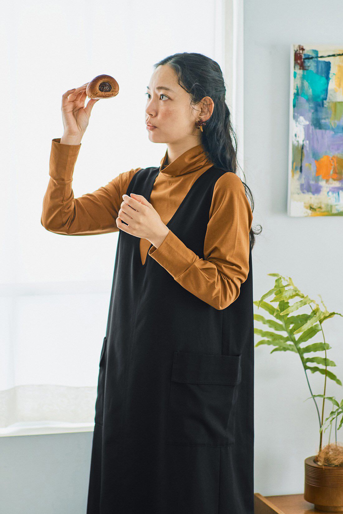 and myera|and myera 大人のエプロンワンピース
