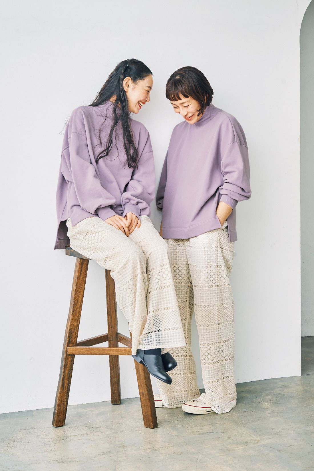 and myera|and myera ｆｅａｔ. ａｖｅｃｍｏｉ総レースパンツ