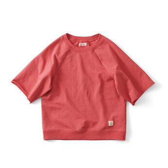 裏毛生地 ヴィンテージライク Tシャツ レッド