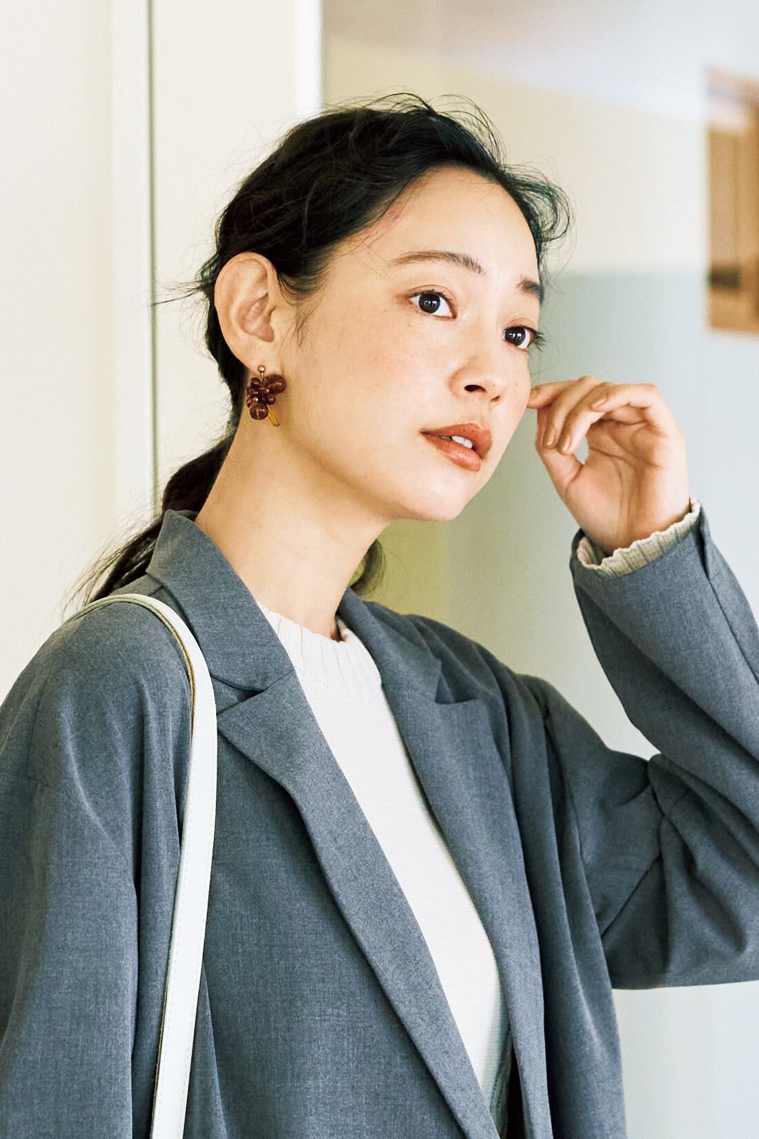 and myera|and myera 6種のビーズを使った耳飾り